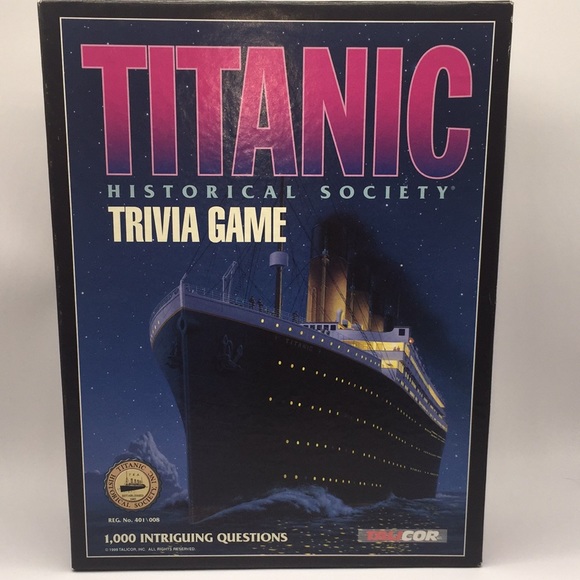 Titanic Historical Society Trivia Board Game Vintage 1998 - Picture 1 of 11